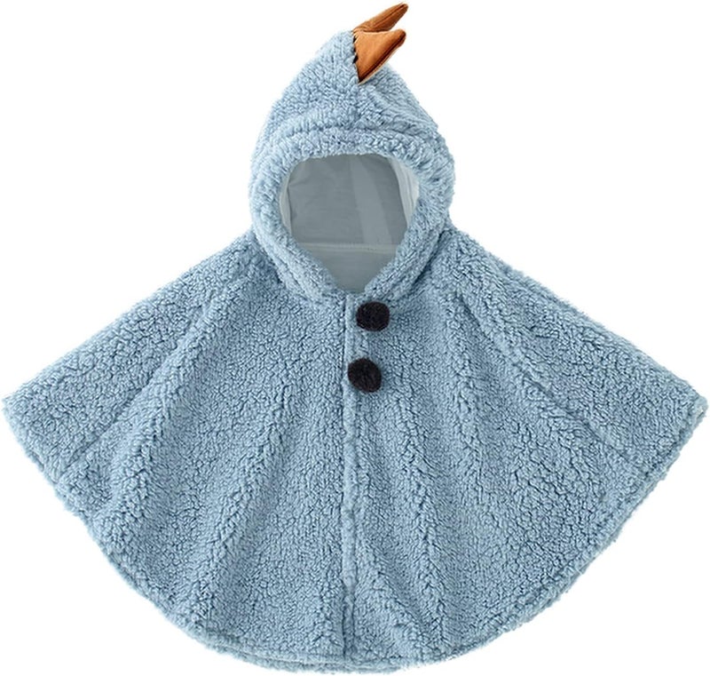 Clobeau Baby's Car Seat Poncho Cute Toddler Hooded Poncho Cloak Coat Cape Coat Snowsuit Warm Poncho Shawl Poncho 0-3Years - Image 1